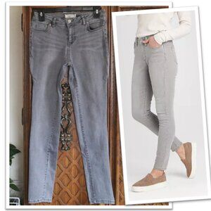 ROUTE 66 Lightwash Mid-Rise Skinny Jeans - Gray, Size 24